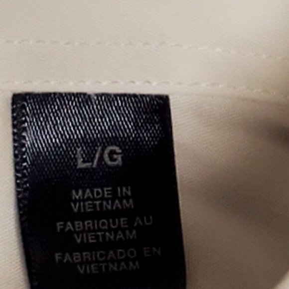 Dockers Signature Dress Shirt Size L White - Picture 7 of 9